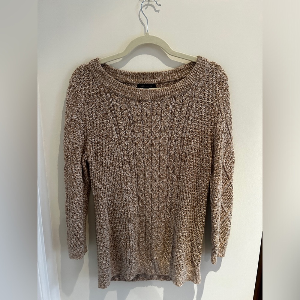 Lands’ End Cable Crew Knit Sweater